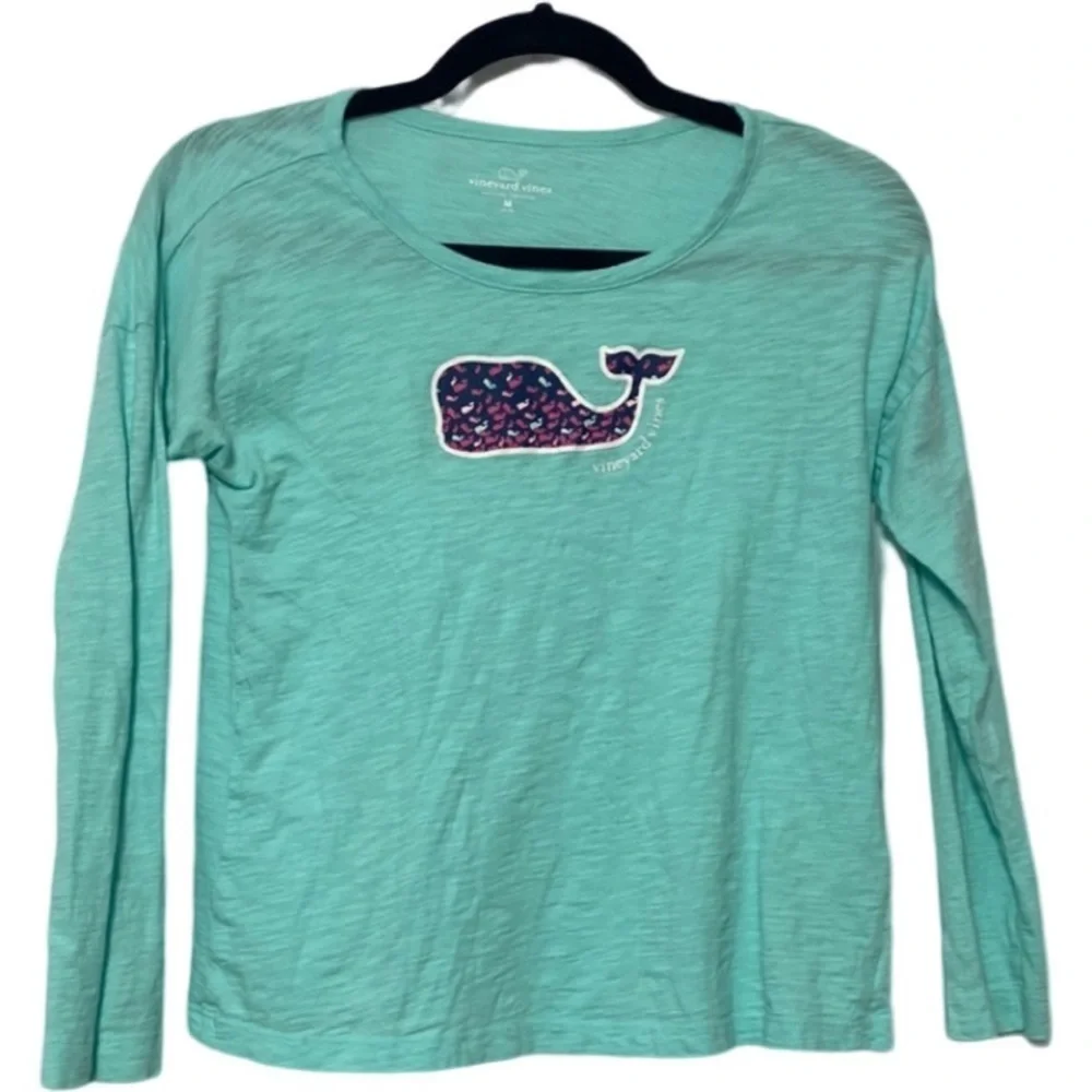 Girl’s Vineyard Vines teal tee